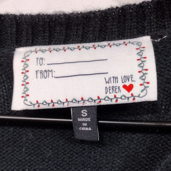 Ugly Christmas Sweater Santa Riding a Unicorn Women's S Multicolor Holiday Retro - Picture 8 of 9